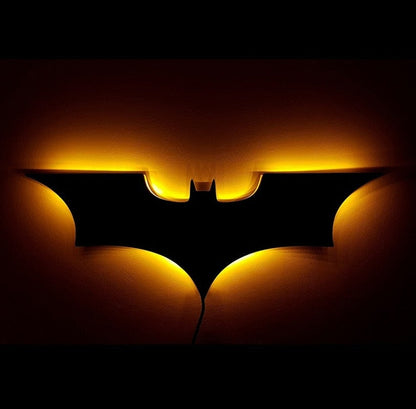 Lampada da parete LED Batman con telecomando wireless e cambio colore