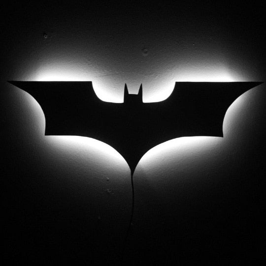 Lampada da parete LED Batman con telecomando wireless e cambio colore