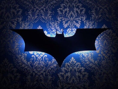 Lampada da parete LED Batman con telecomando wireless e cambio colore