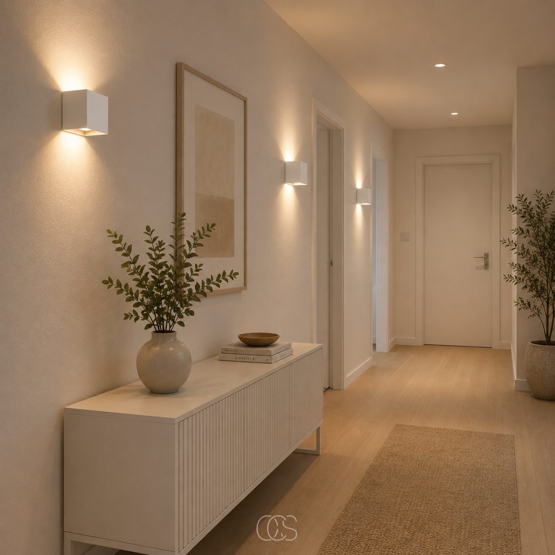 Lampada da parete ricaricabile Luxe | Luce con sensore quadrata | Alluminio 10 × 10 cm