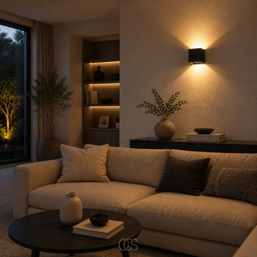 Lampada da parete ricaricabile Luxe | Luce con sensore quadrata | Alluminio 10 × 10 cm