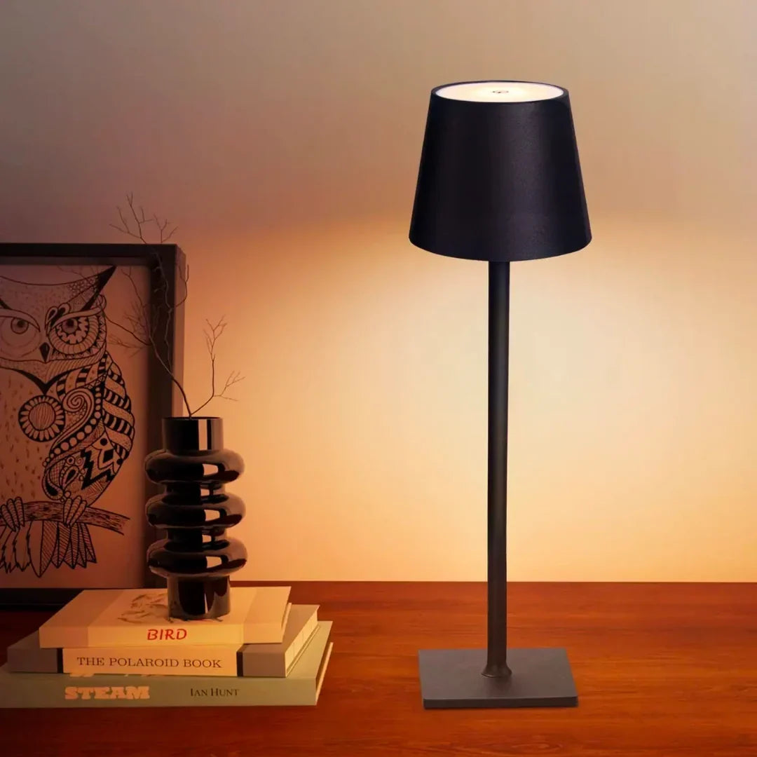 Lampada da tavolo wireless ricaricabile con LED dimmerabile, fino a 10 ore di autonomia