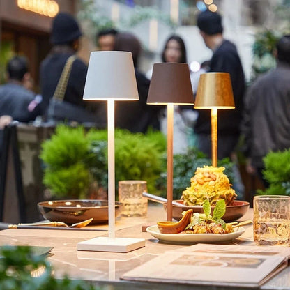 Lampada da tavolo wireless ricaricabile con LED dimmerabile, fino a 10 ore di autonomia