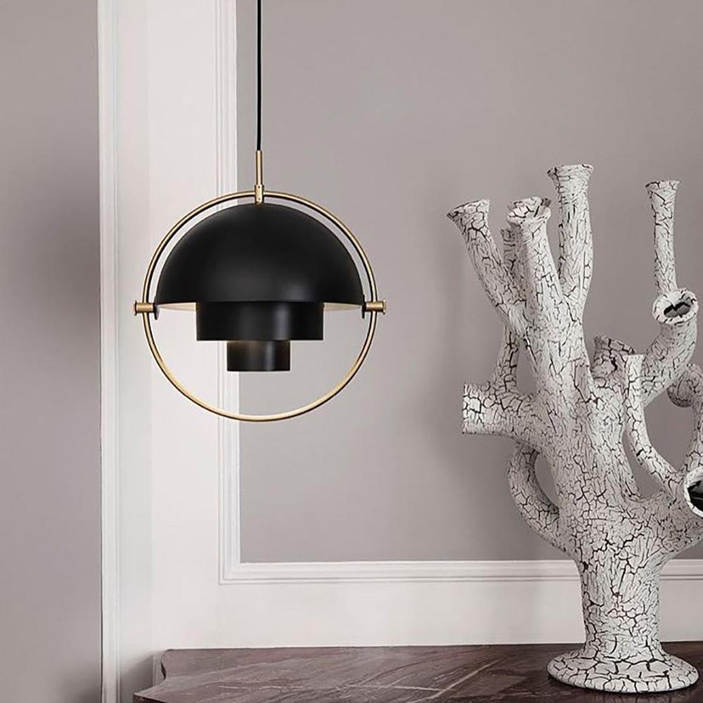 Lampada a sospensione geometrica con sfera regolabile Bauhaus moderna per cucina