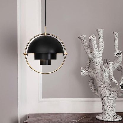 Lampada a sospensione geometrica con sfera regolabile Bauhaus moderna per cucina