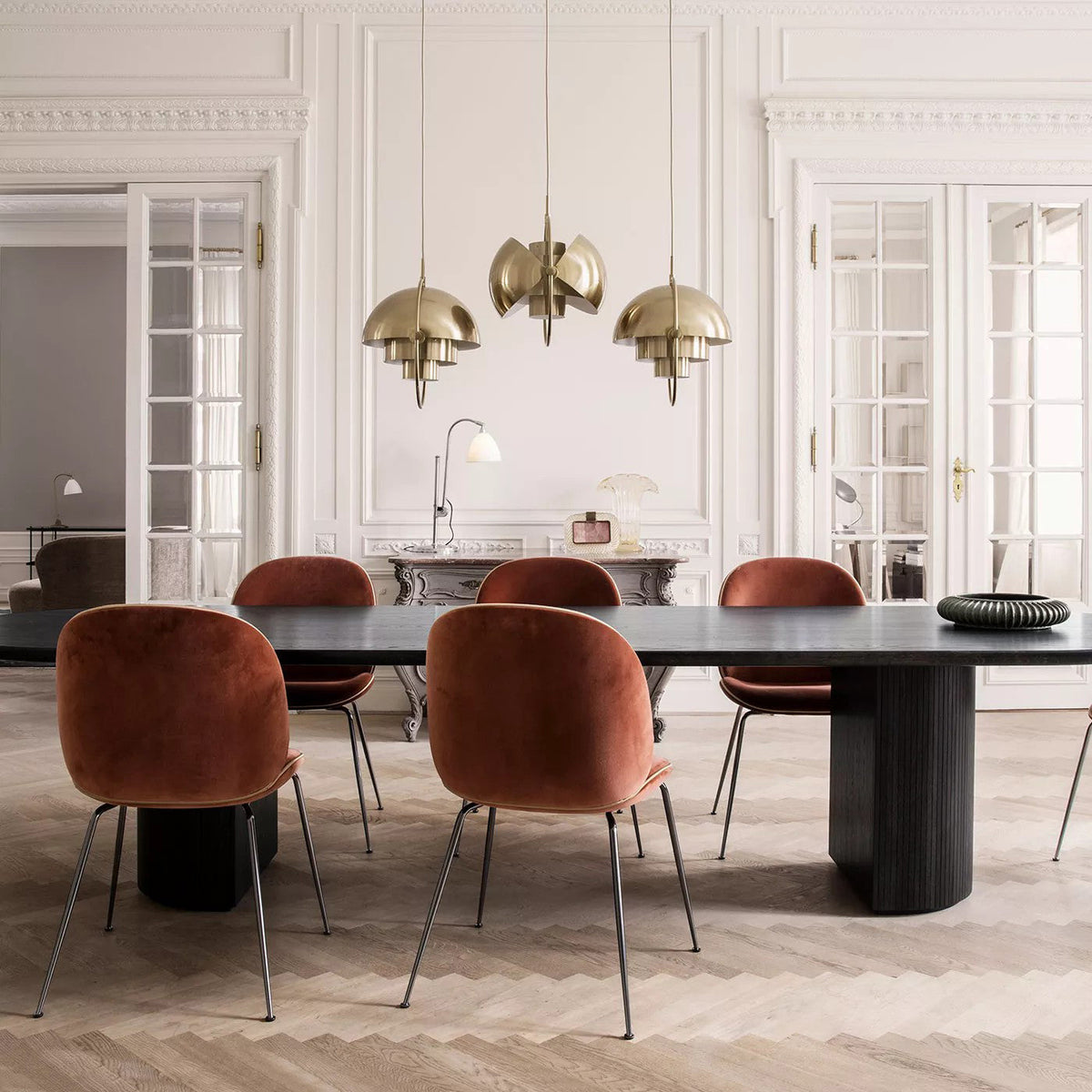 Lampada a sospensione geometrica con sfera regolabile Bauhaus moderna per cucina