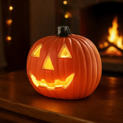 Lanterna LED di Halloween a forma di zucca con luce a batteria