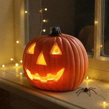 Lanterna LED di Halloween a forma di zucca con luce a batteria