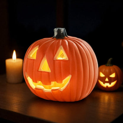 Lanterna LED di Halloween a forma di zucca con luce a batteria