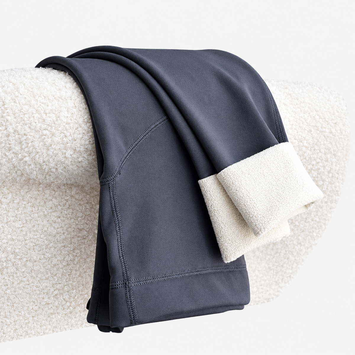 Leggings premaman felpati con pannello di supporto per il pancione