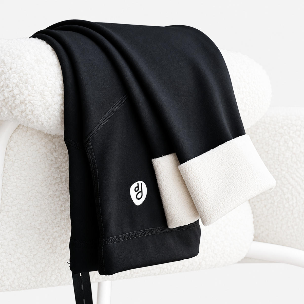 Leggings premaman felpati con pannello di supporto per il pancione