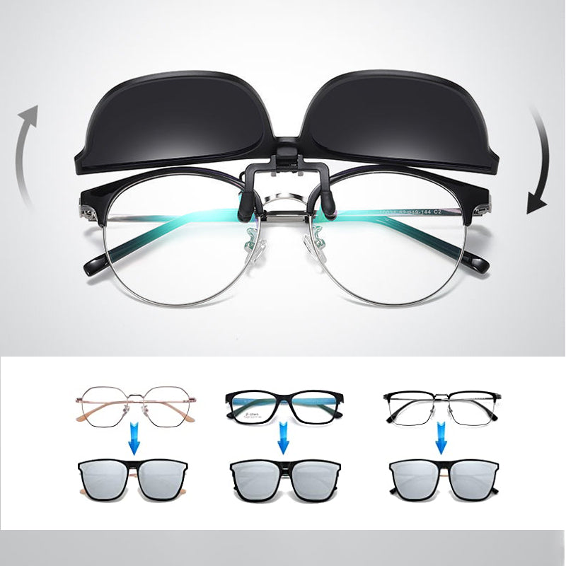 Lenti da sole clip-on per occhiali da vista