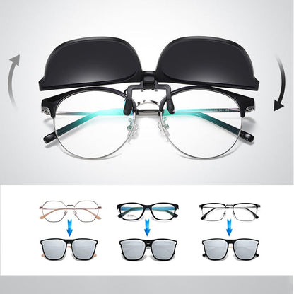 Lenti da sole clip-on per occhiali da vista