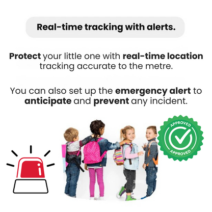 Localizzatore GPS per Bambini con Posizione Live e Allarme SOS