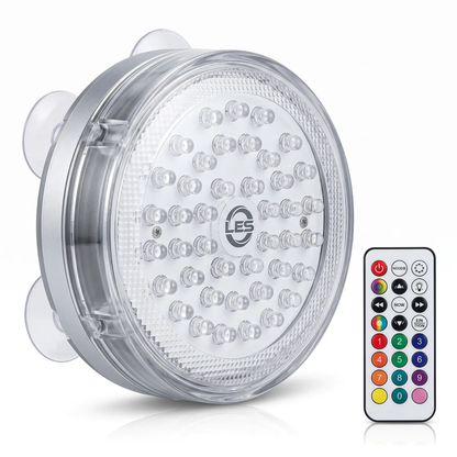 Luce LED Subacquea Impermeabile con Telecomando e Ventosa Magnetica