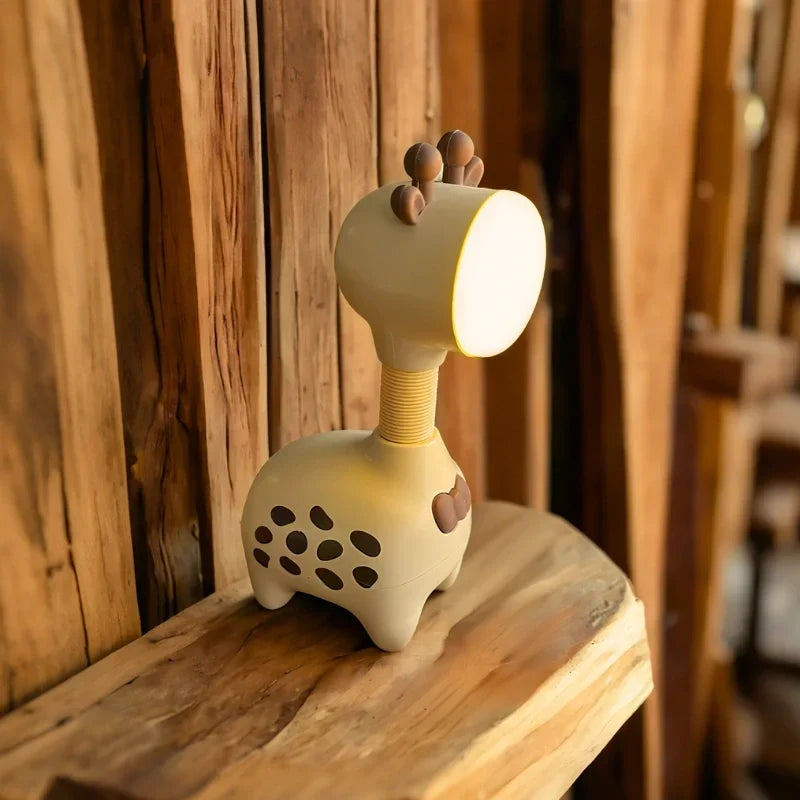 Luce notturna con collo flessibile, orientabile a 360° | Rosa, beige, verde, set da 3 | Ricaricabile, luce calda