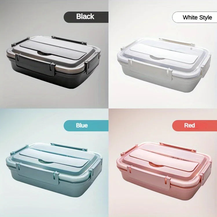Lunch box ermetico in acciaio inox BentoBox — tre scomparti