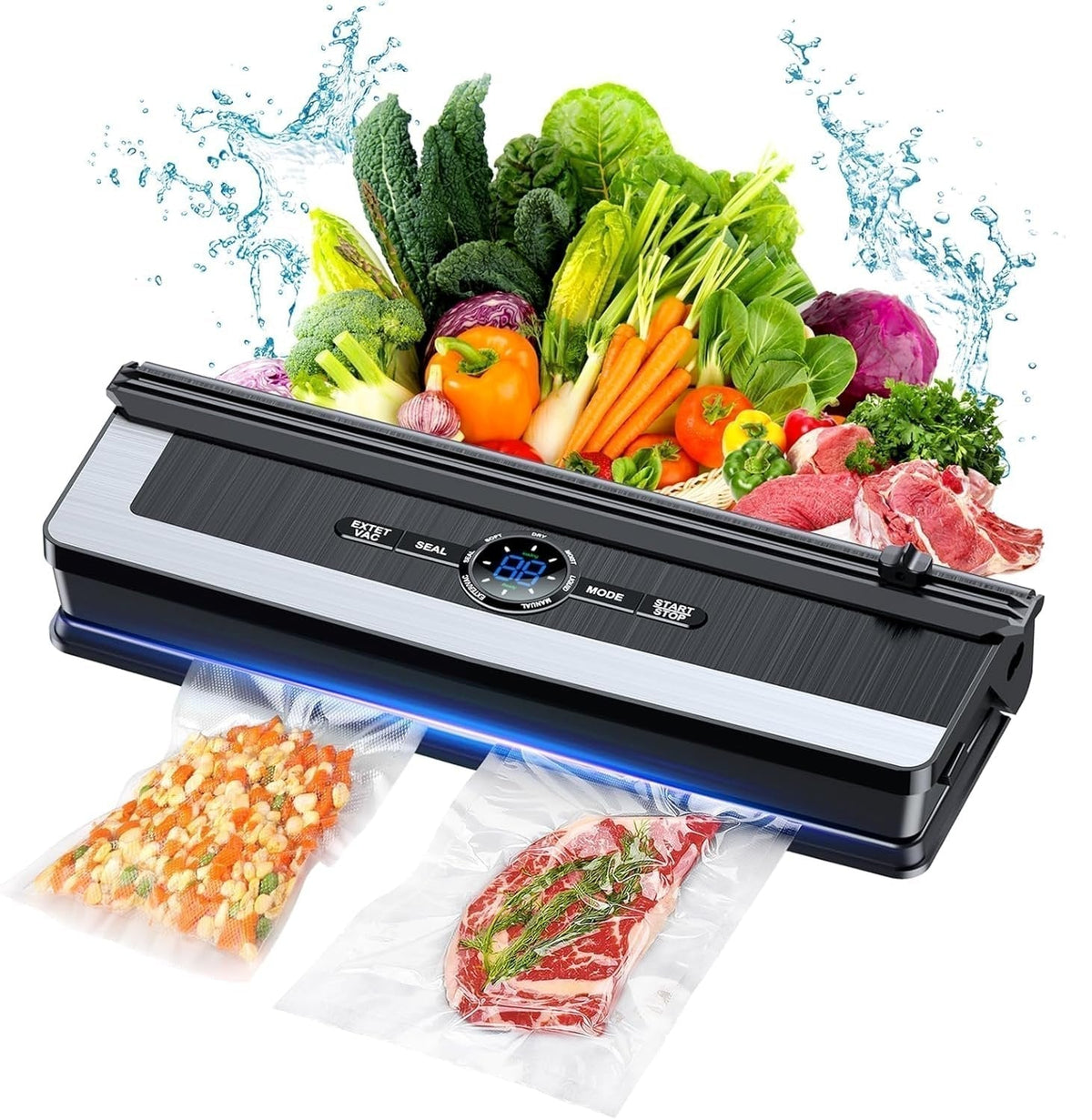 Macchina sottovuoto professionale 8 in 1 con taglierina integrata di precisione