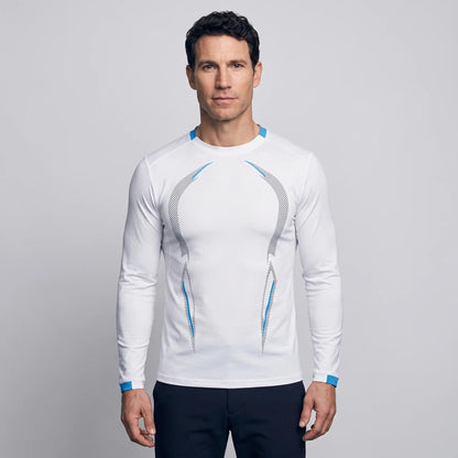 Maglia running a maniche lunghe da uomo - Base layer ad asciugatura rapida - T-shirt da trekking
