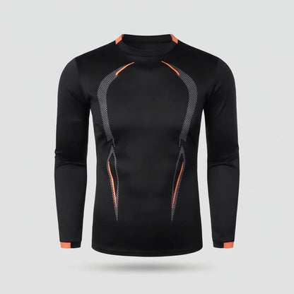 Maglia running a maniche lunghe da uomo - Base layer ad asciugatura rapida - T-shirt da trekking