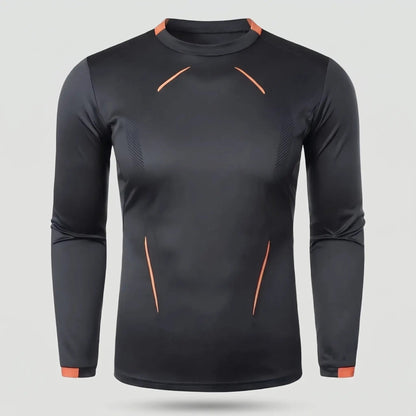 Maglia running a maniche lunghe da uomo - Base layer ad asciugatura rapida - T-shirt da trekking