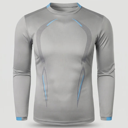 Maglia running a maniche lunghe da uomo - Base layer ad asciugatura rapida - T-shirt da trekking