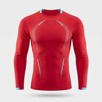 Maglia running a maniche lunghe da uomo - Base layer ad asciugatura rapida - T-shirt da trekking