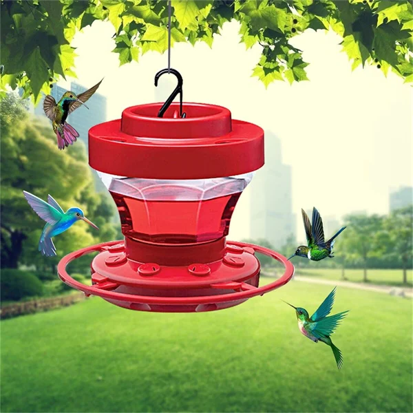 Mangiatoia per colibrì anti-api con posatoio - capacità 473 ml