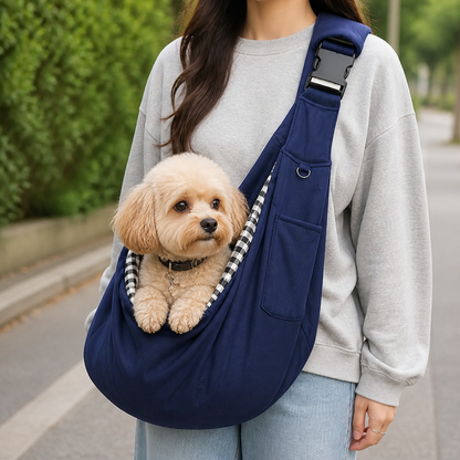 Marsupio ergonomico a tracolla per animali domestici (fino a 6,5 kg)