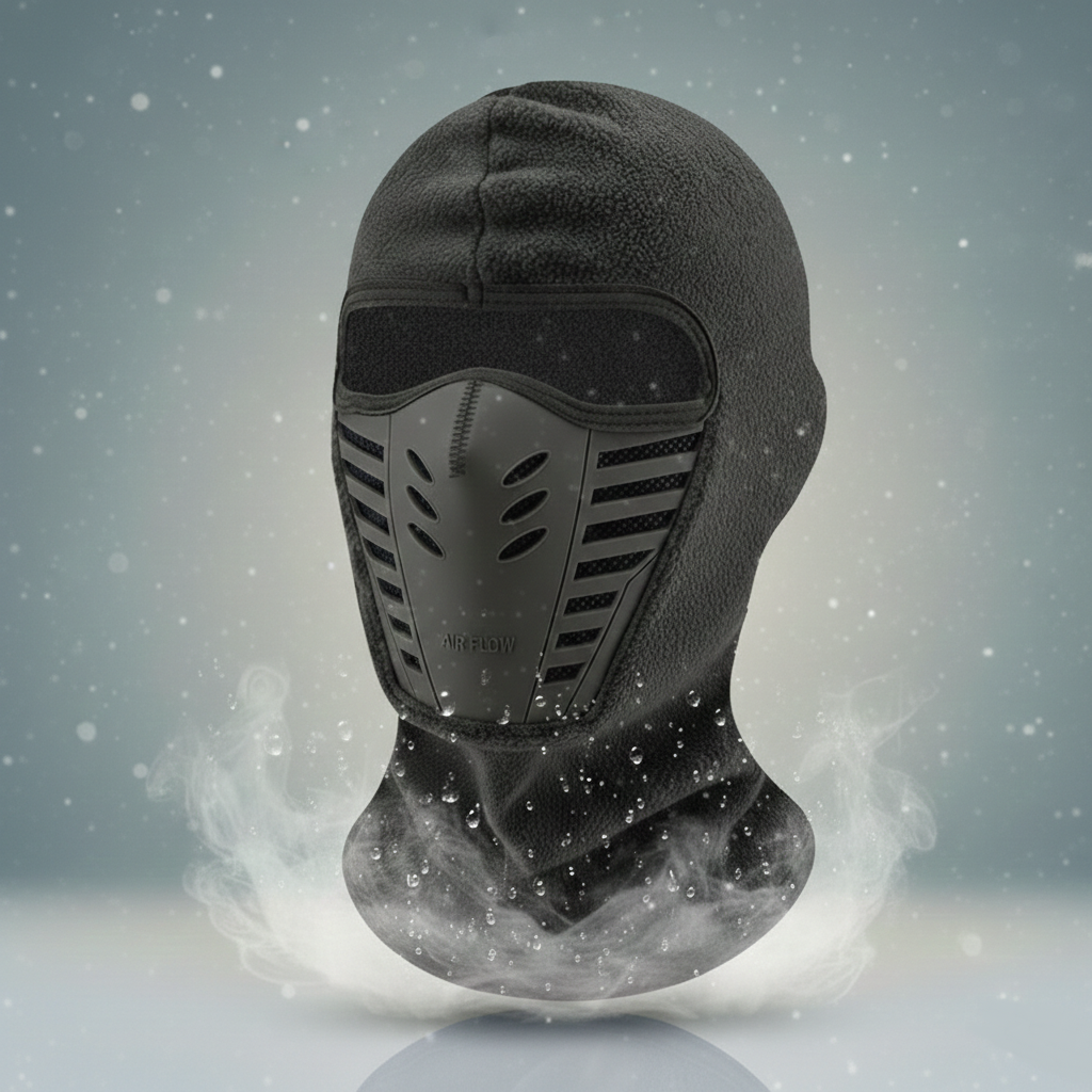 Maschera facciale invernale calda — copertura termica antivento