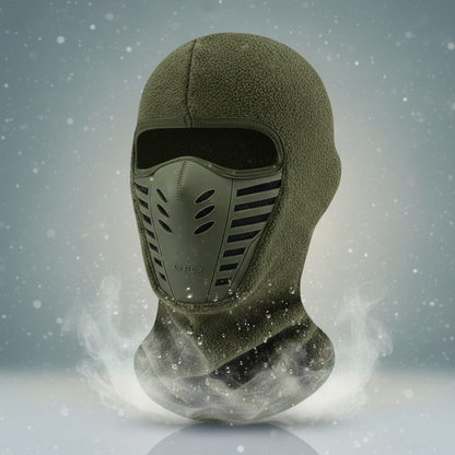 Maschera facciale invernale calda — copertura termica antivento