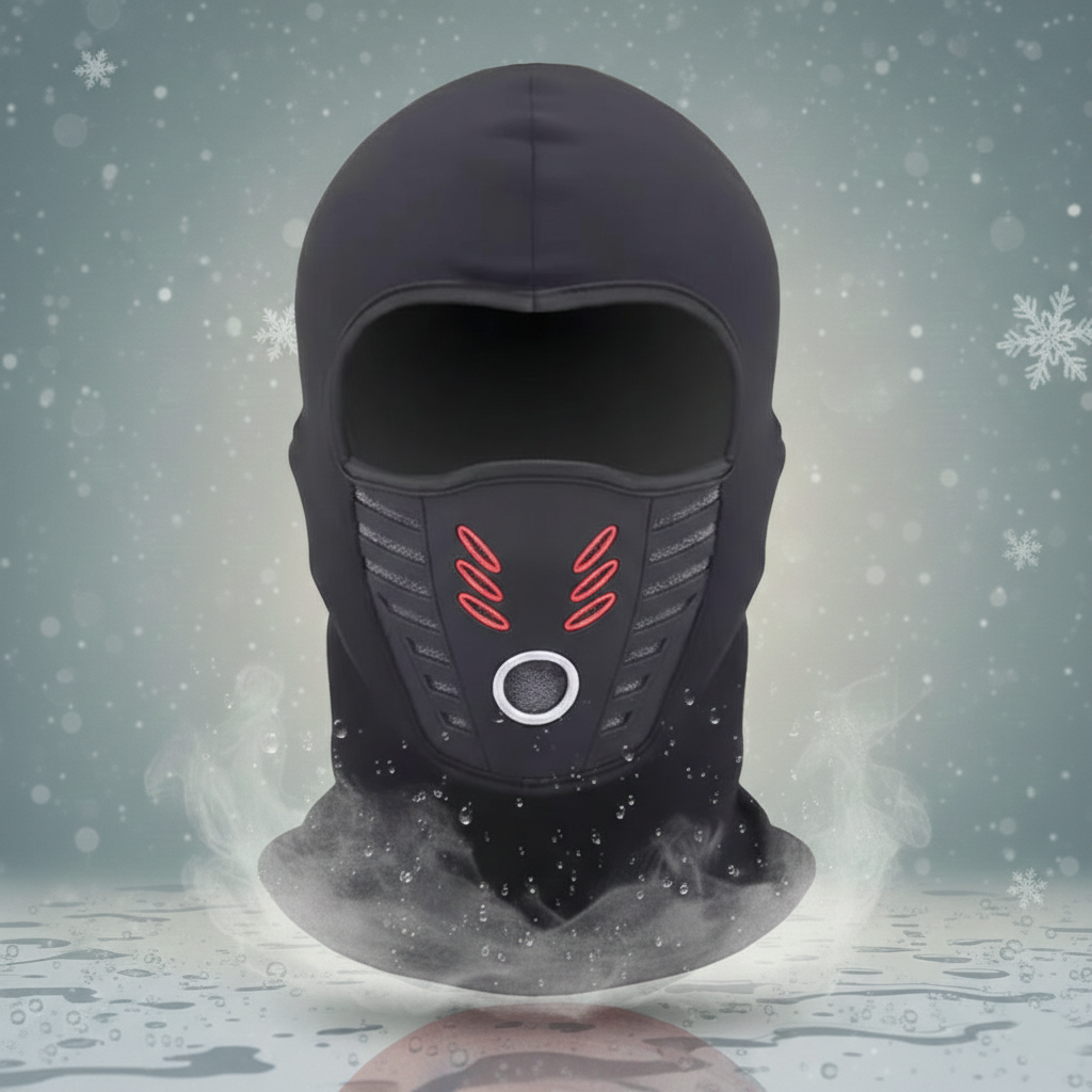 Maschera facciale invernale calda — copertura termica antivento