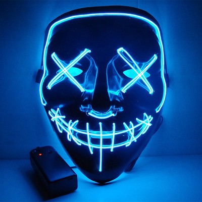 Maschera di Halloween spaventosa, maschera horror demone sorridente in lattice per adulti, maschera inquietante per fest
