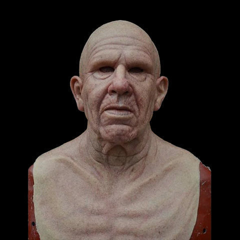Maschera realistica in silicone da anziano