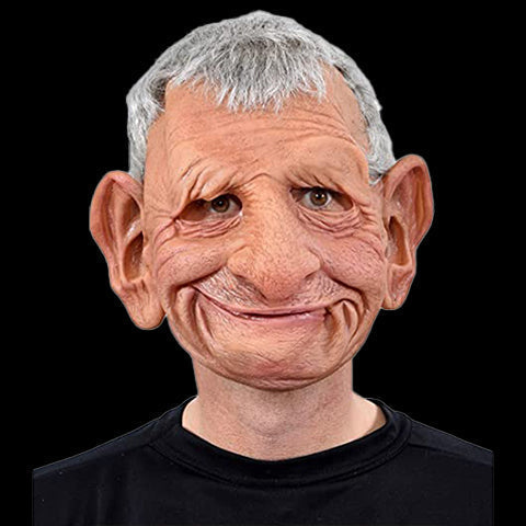 Maschera realistica in silicone da anziano