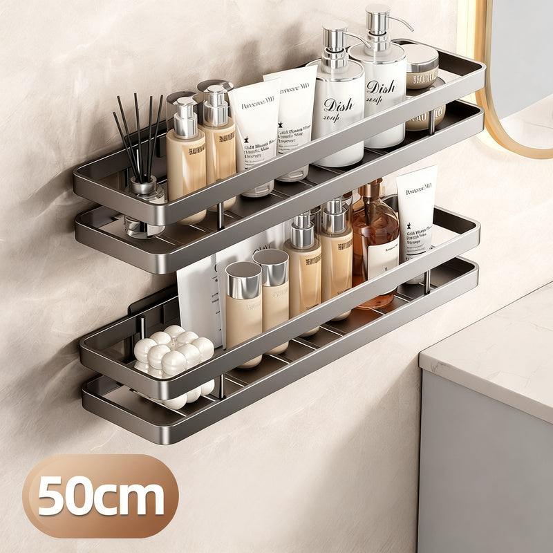 Mensola da bagno in acciaio inox senza forare