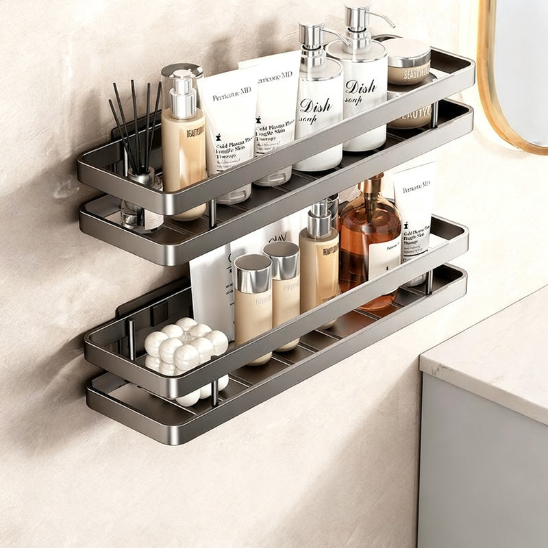 Mensola da bagno in acciaio inox senza forare