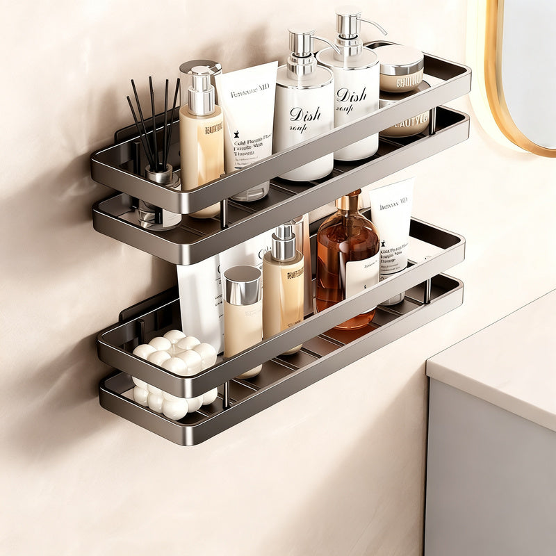 Mensola da bagno in acciaio inox senza forare