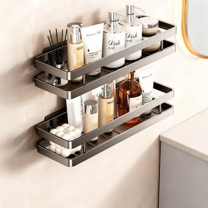Mensola da bagno in acciaio inox senza forare