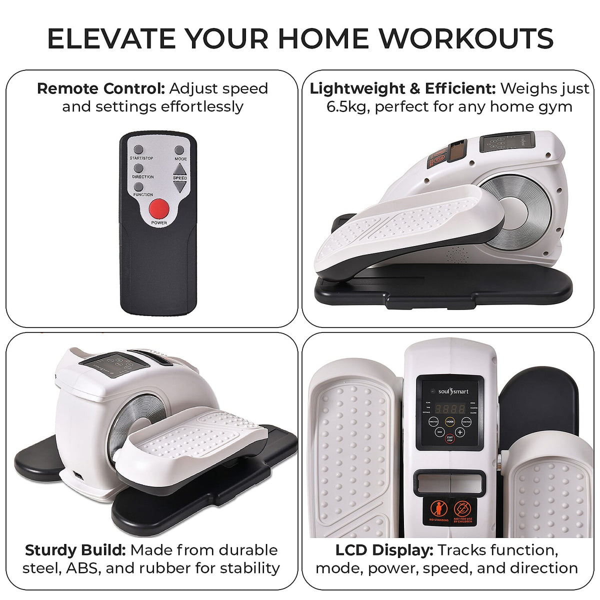 Mini Ellittica Elettrica per Gambe – Allenamento Seduto a Casa