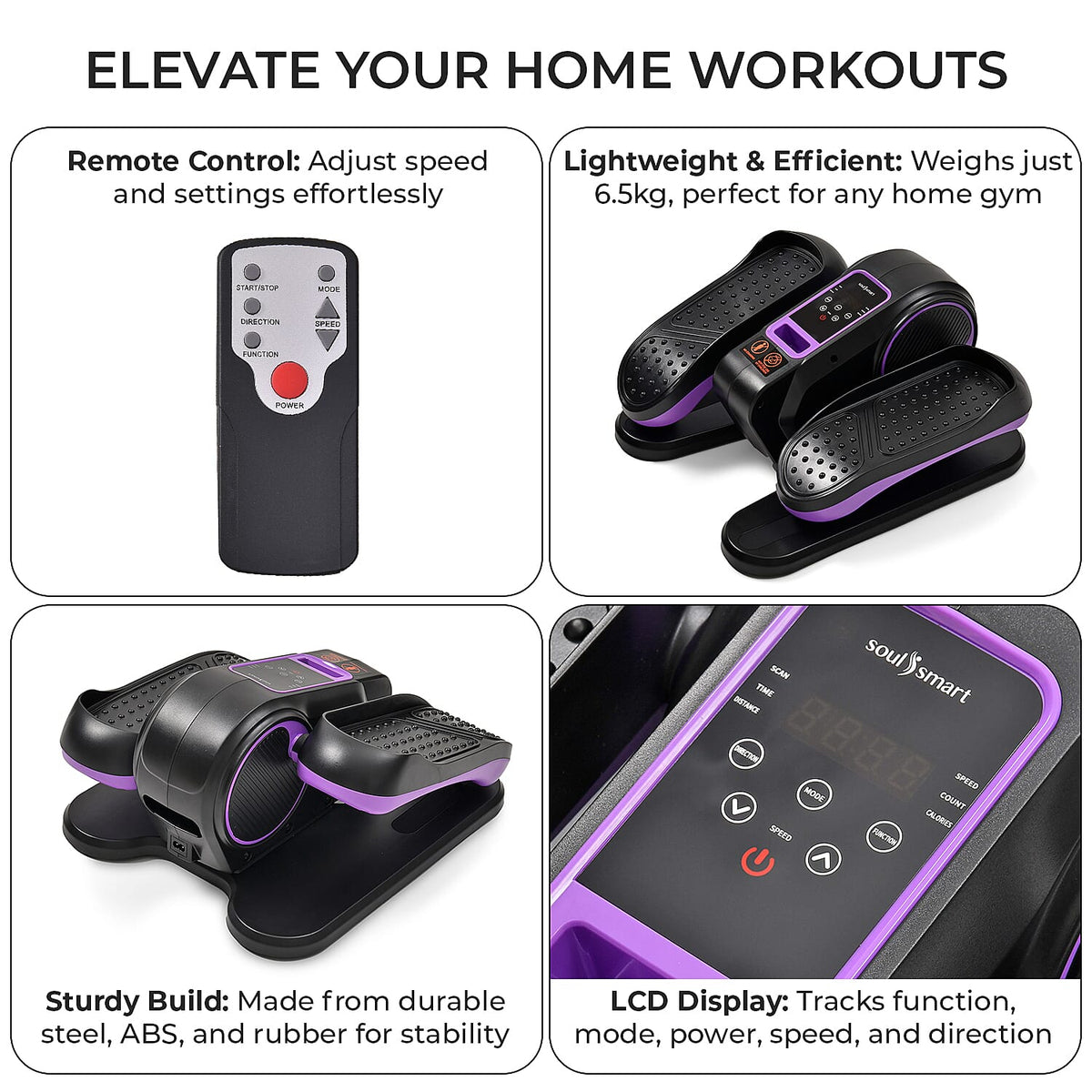 Mini Ellittica Elettrica per Gambe – Allenamento Seduto a Casa