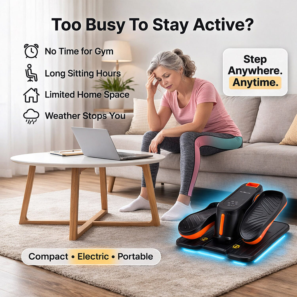 Mini Ellittica Elettrica per Gambe – Allenamento Seduto a Casa