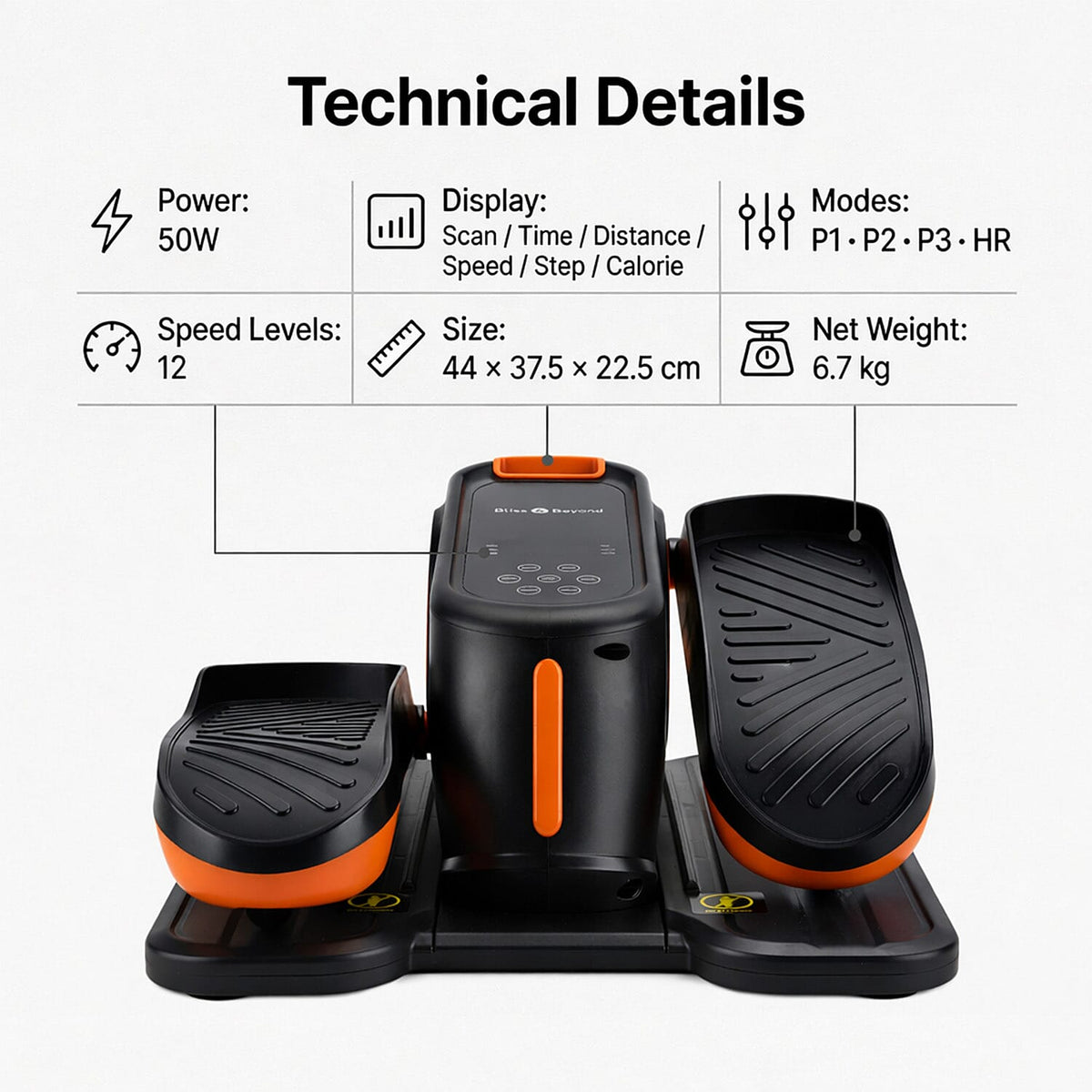Mini Ellittica Elettrica per Gambe – Allenamento Seduto a Casa