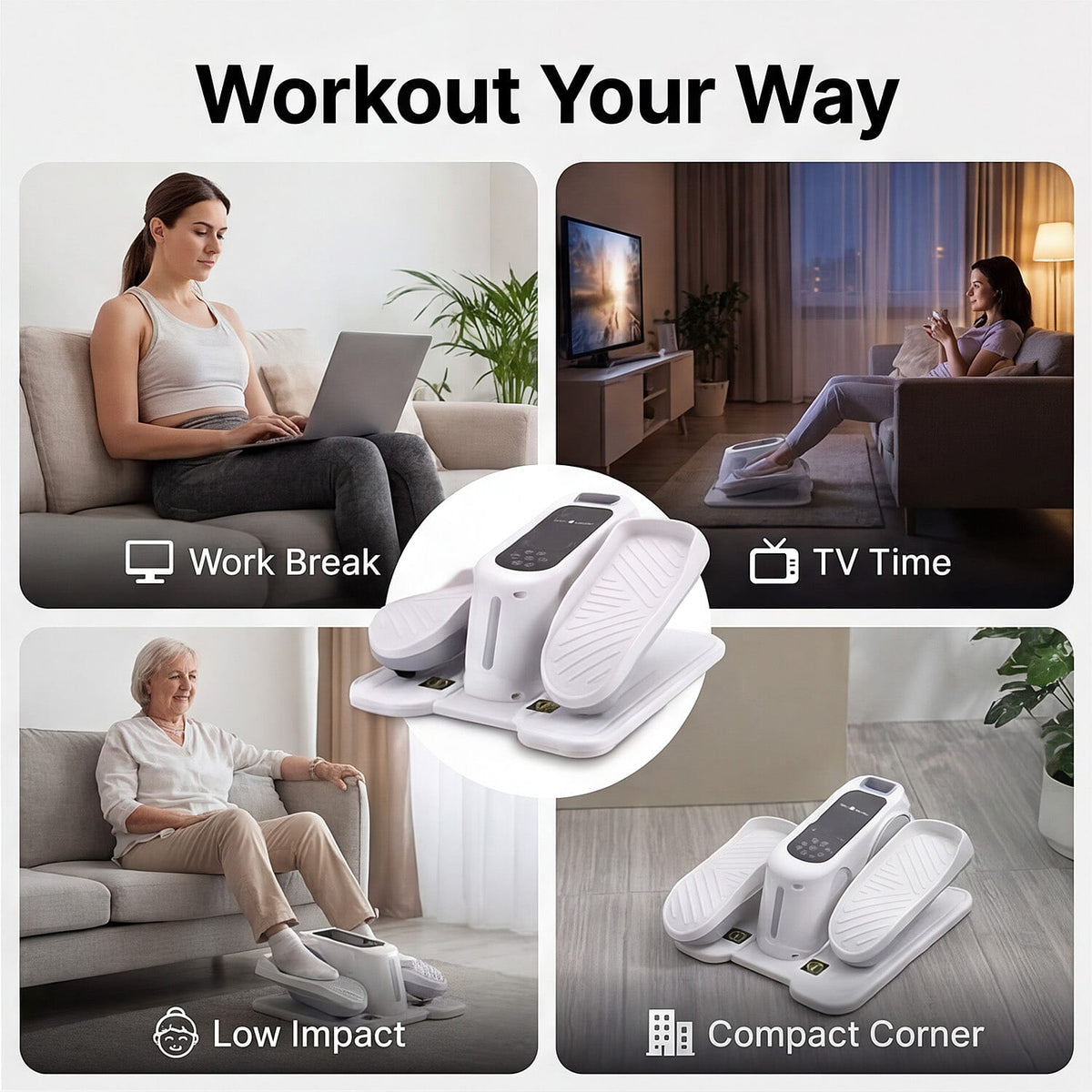Mini Ellittica Elettrica per Gambe – Allenamento Seduto a Casa