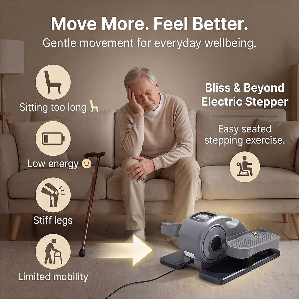 Mini Ellittica Elettrica per Gambe – Allenamento Seduto a Casa