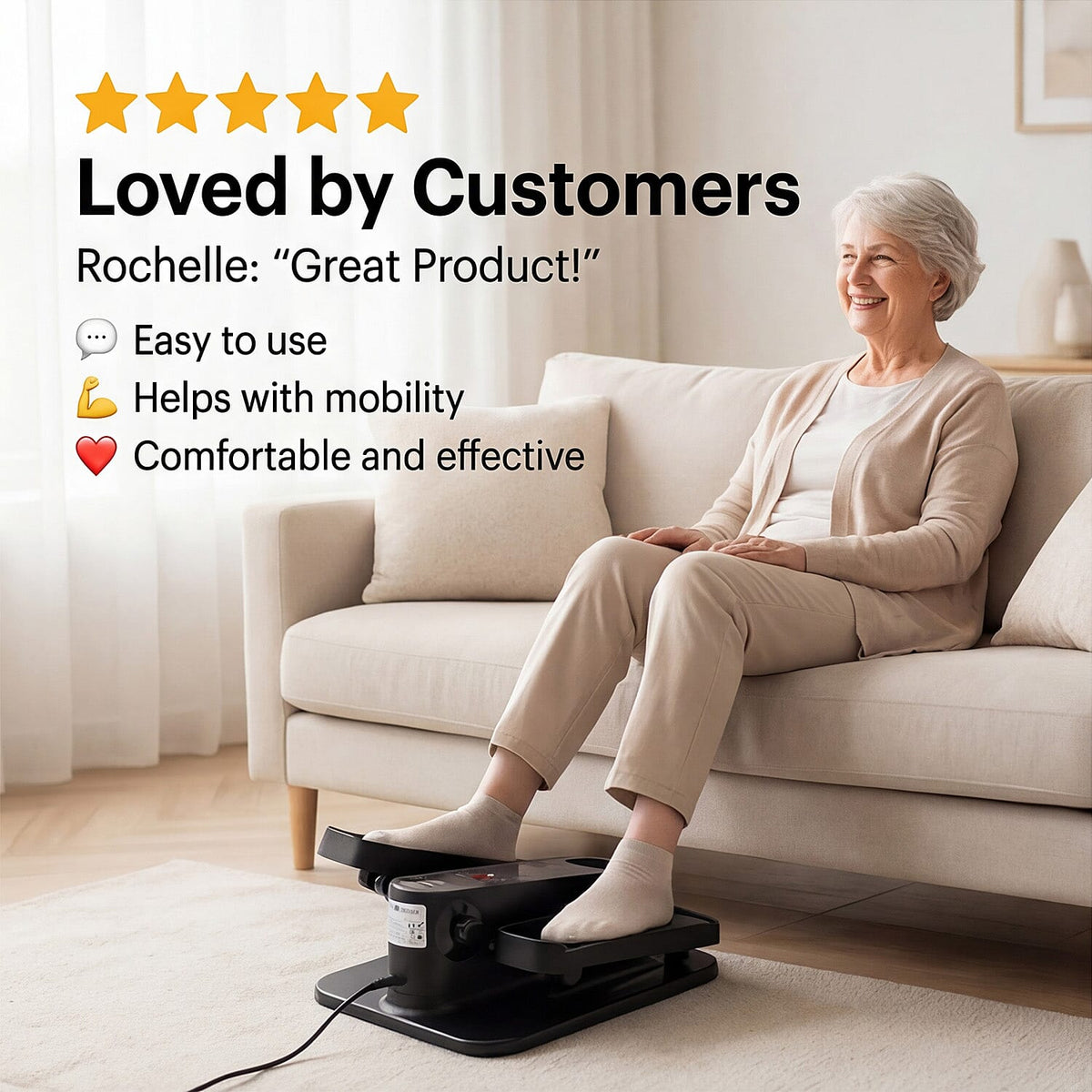 Mini Ellittica Elettrica per Gambe – Allenamento Seduto a Casa