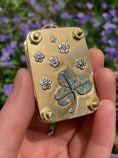 Mini pressa per fiori compatta