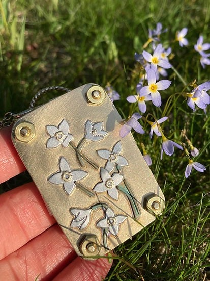 Mini pressa per fiori compatta
