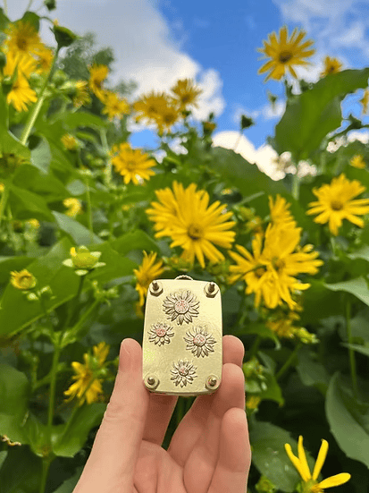 Mini pressa per fiori compatta