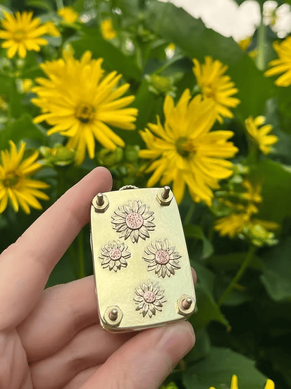 Mini pressa per fiori compatta
